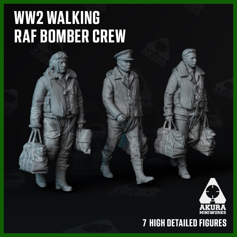 Walking WW2 RAF Bomber Aircrew
