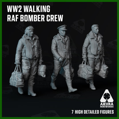 Walking WW2 RAF Bomber Aircrew