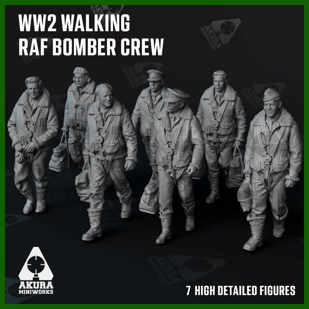 Walking WW2 RAF Bomber Aircrew