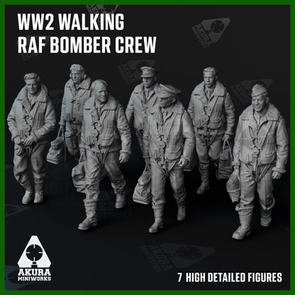 Walking WW2 RAF Bomber Aircrew