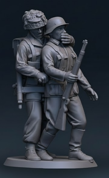 British Paratroopers Silent Kill Scene in Helmets