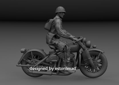 Mobile Scout: Paratrooper on WLA Motorcycle