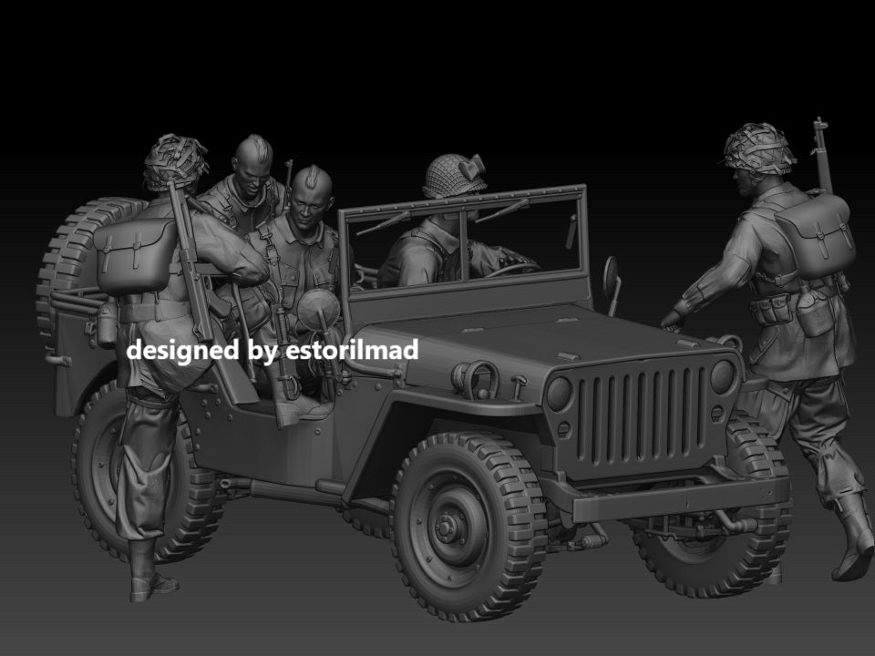 Screaming Eagles on the Move: 101st Airborne Jeep