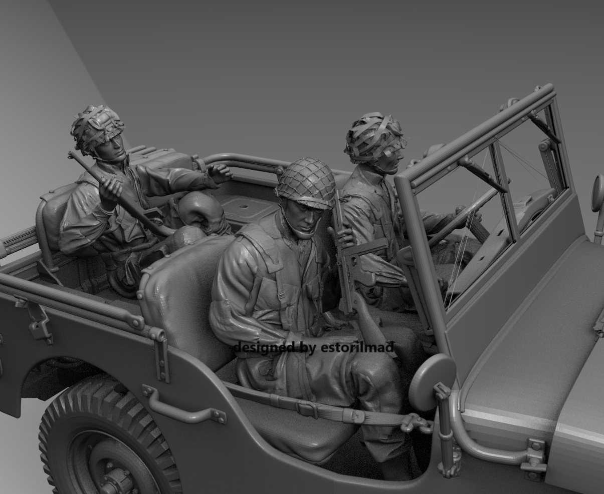 Airborne Reconnaissance: Willy Jeep Crew