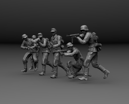 Storming the Line: Wehrmacht MP40 Assault Squad