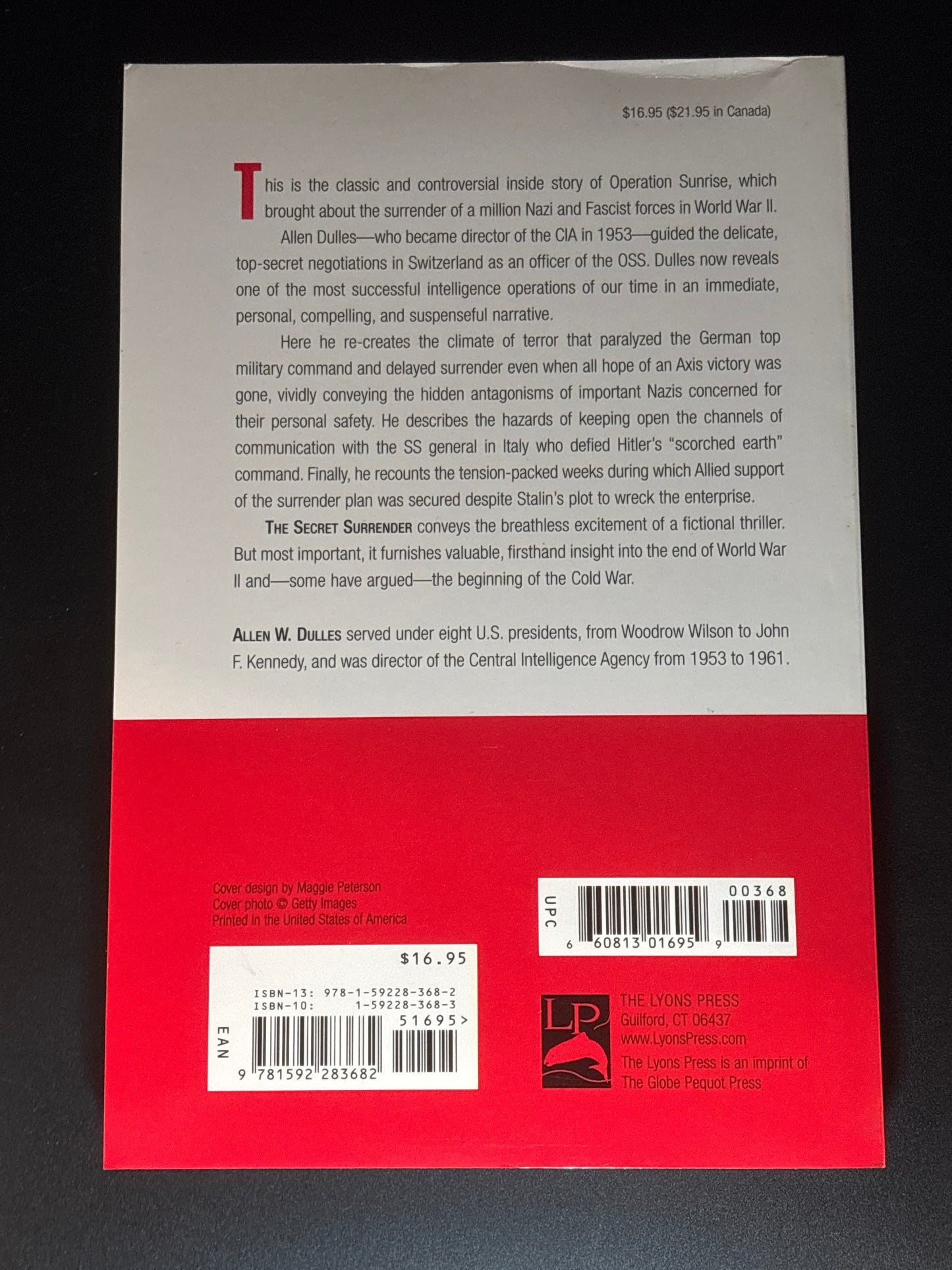 The Secret Surrender The Classic Insider's Account of the Secret Plot to Surrender Northern Italy During WWII