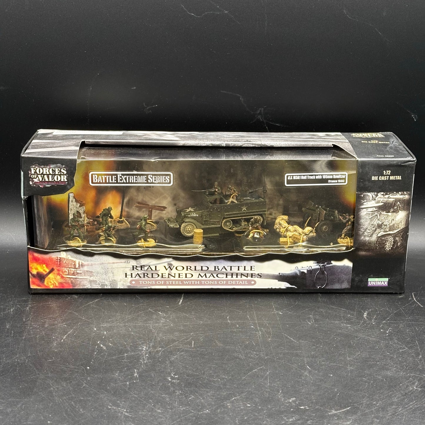 U.S. M3A1 Half Track with 105mm Howitzer ;  (Forces of Valor (Unimax), 1/72)