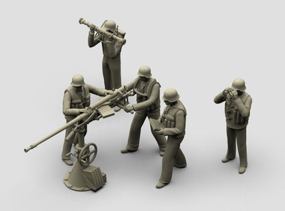 German Sailors Anf Flak 38 20mm – 1/16 scale