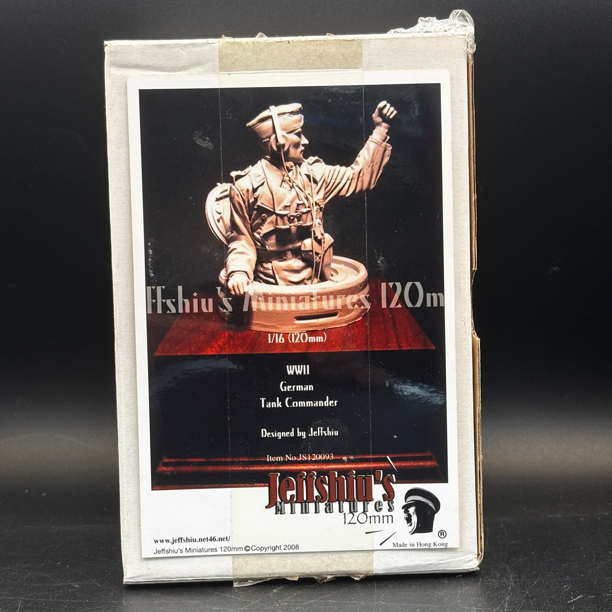 Jeff Shiu 1/16 WWII German Tank Commander resin figure kit box (JS120093)