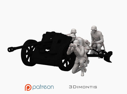 German Soldiers Artillery for Pak 38 (no Pack 38) – 1/35 scale
