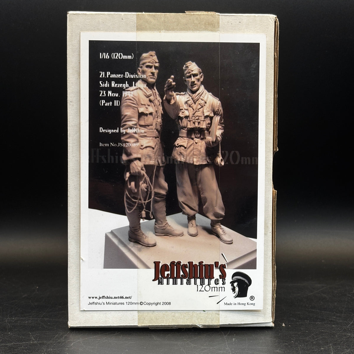 Jeff Shiu 1/16 21. Panzer-Division Sidi Rezegh 1941 Part II resin figure kit box (JS120089)