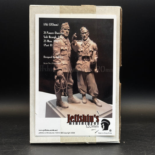 Jeff Shiu 1/16 21. Panzer-Division Sidi Rezegh 1941 Part II resin figure kit box (JS120089)
