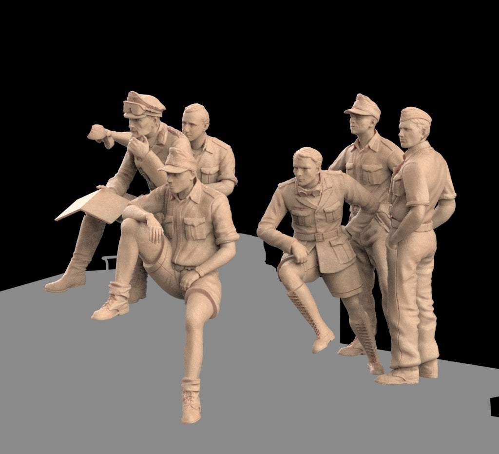 Rommel and Soldiers Afrika Korps – 1/35 scale