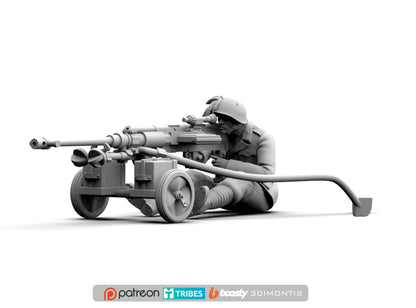 Italian Soldier Solothurn Weapon Anti-tank – 1/35 scale