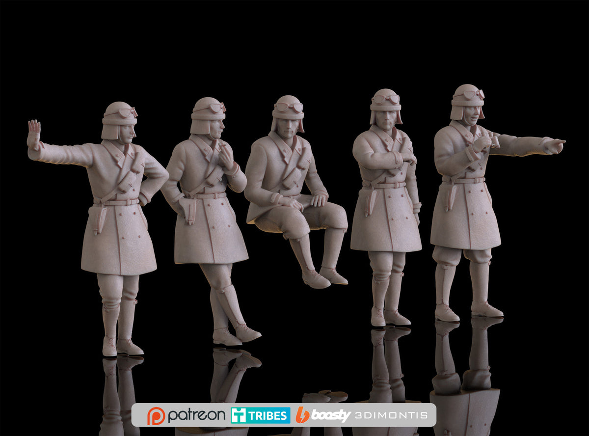 Italian Tank Crew – 1/35 scale