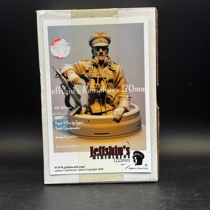 Jeff Shiu 1/16 Tiger I (Early Type) Tank Commander resin figure kit box (JS120189)
