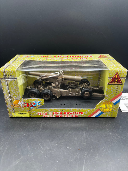 M115 8-Inch Howitzer ;  U.S. Army Artillery Battery  (21st Century Toys, 1/32)