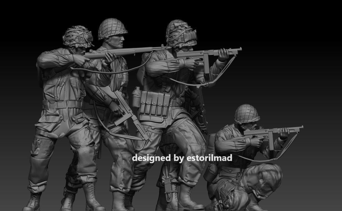 Airborne Vanguard: US Paratrooper Combat Squad