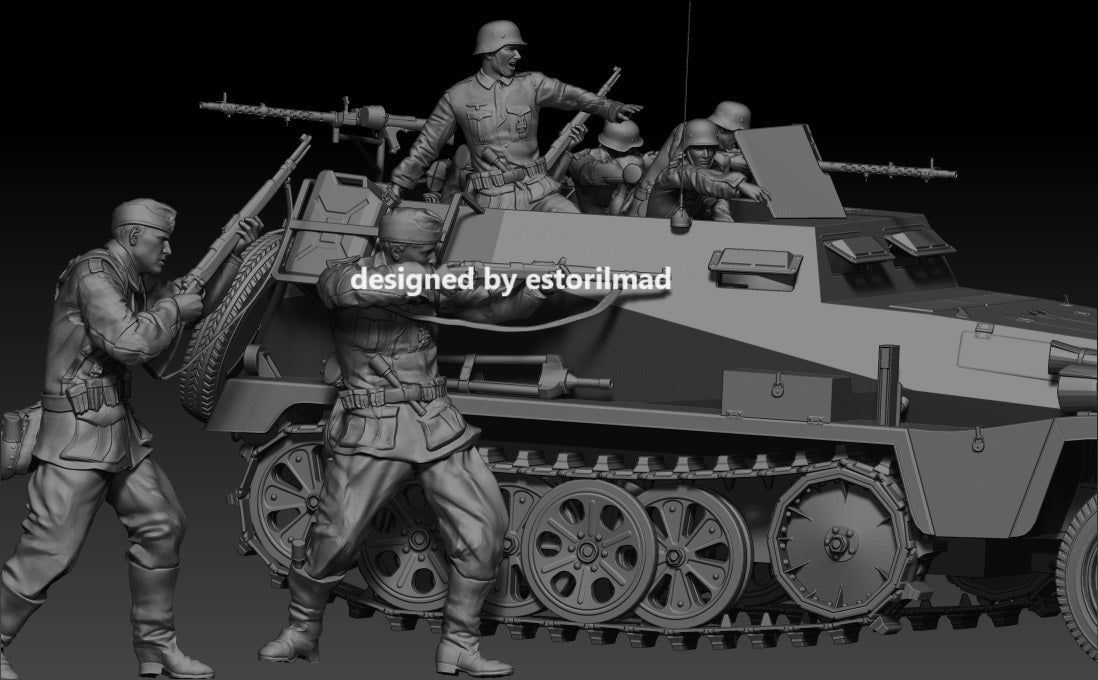Panzergrenadiers on the Move: Sd.Kfz. 251 Assault