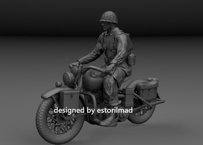 Mobile Scout: Paratrooper on WLA Motorcycle