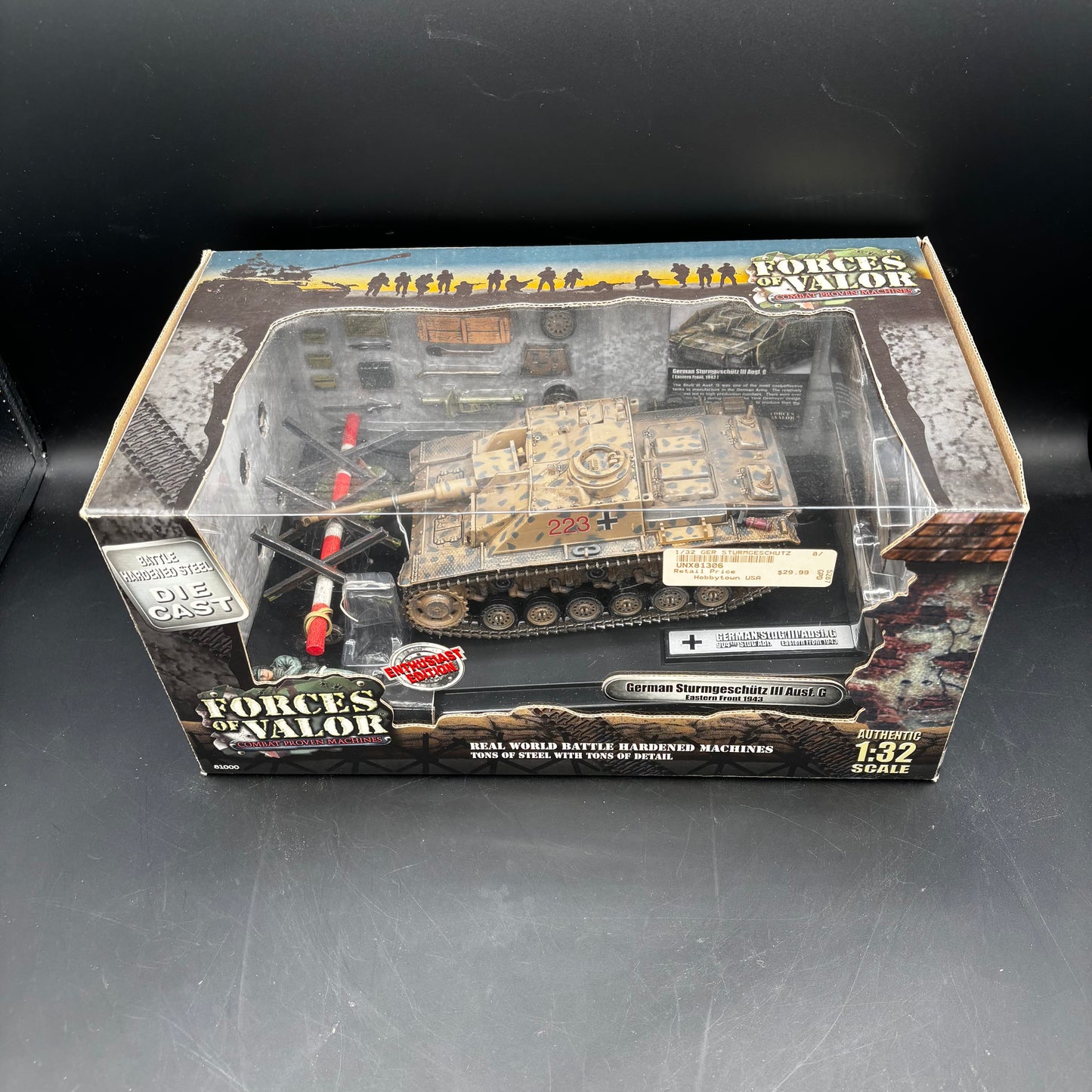 German Sturmgeschütz III (StuG III) Ausf. G ; Eastern Front  (Forces of Valor (Unimax), 1/32)