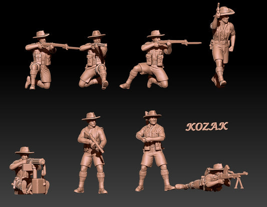 British Australian Infantry North Africa Set 1