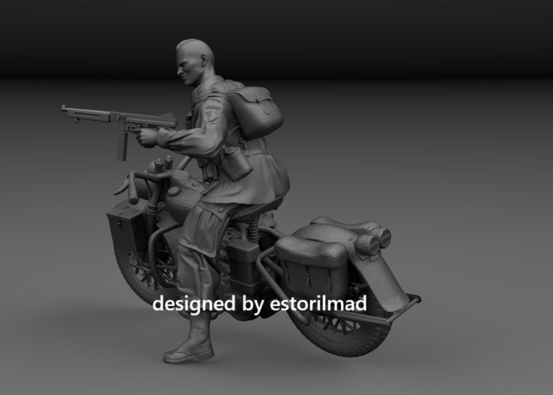 Fast Attack: Paratrooper on WLA Motorcycle v2