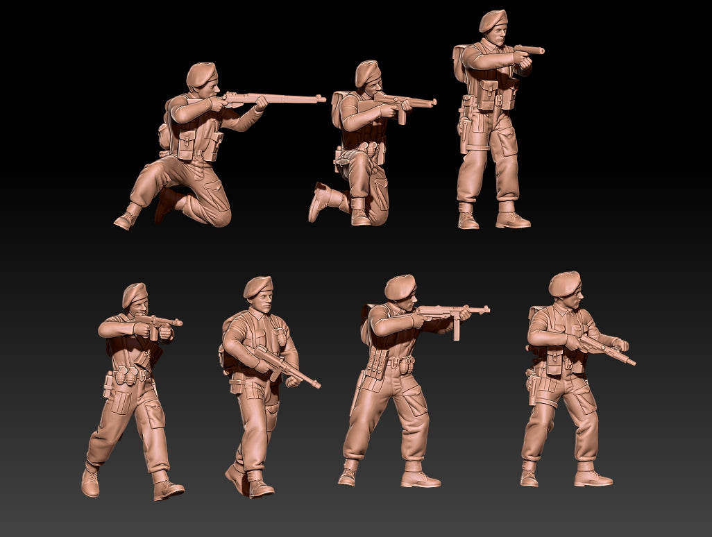 British Commandos in Berets Set 2
