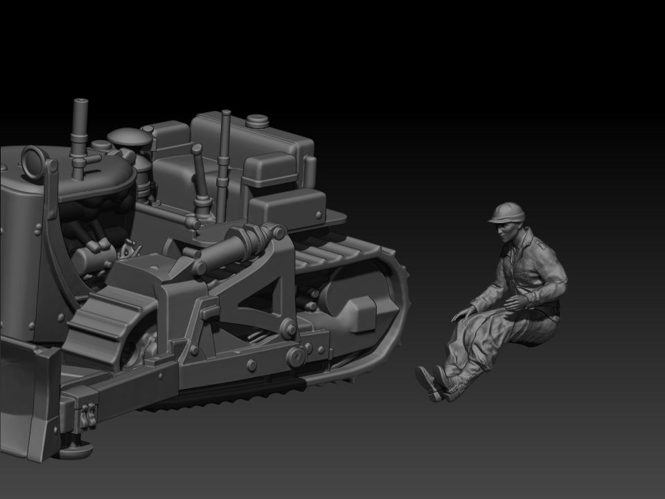 Engineers of Victory: US D7 Bulldozer and Driver