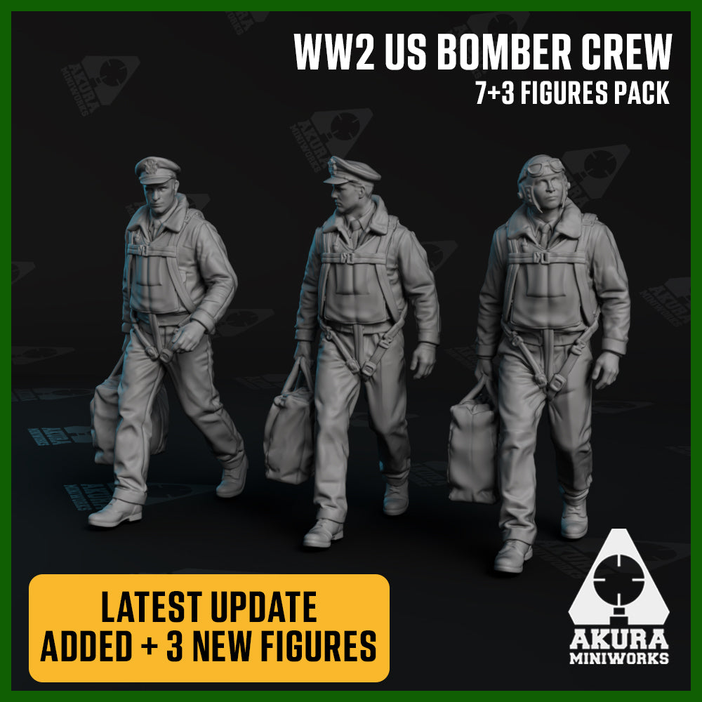 WWII US Bomber Crew & Pilot Set