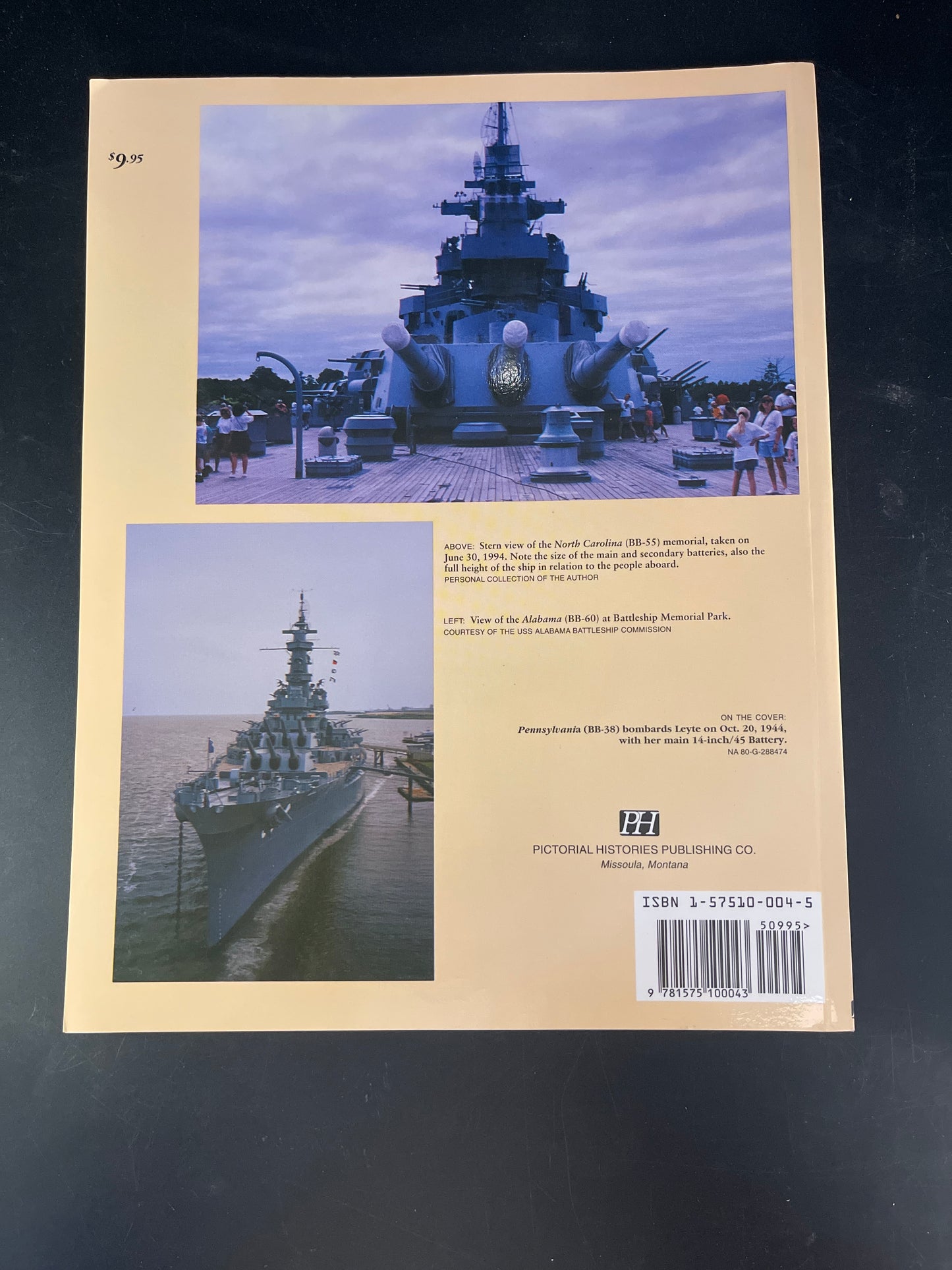 American Battleships A Pictorial History of BB-1 to BB-71, with Prototypes Maine & Texas