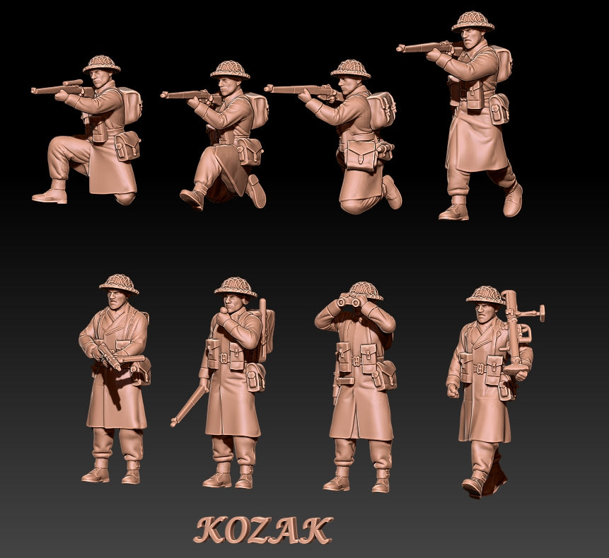 British Infantry Late War (Winter) Set 1