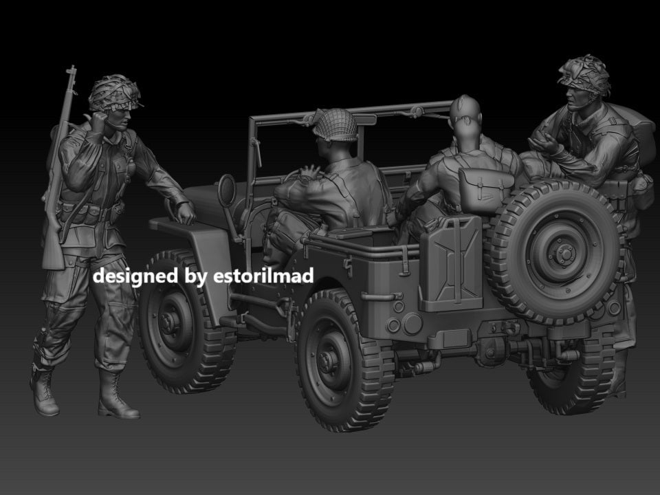 Screaming Eagles on the Move: 101st Airborne Jeep