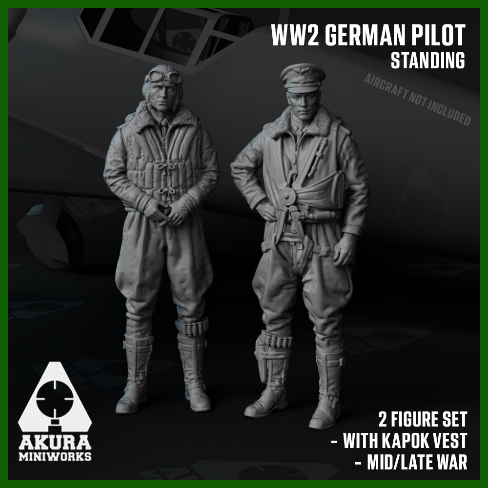 WW2 German Fighter Pilot Standing
