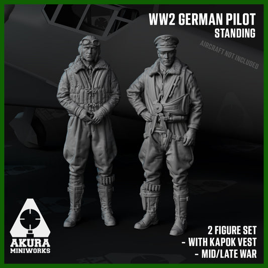 WW2 German Fighter Pilot Standing