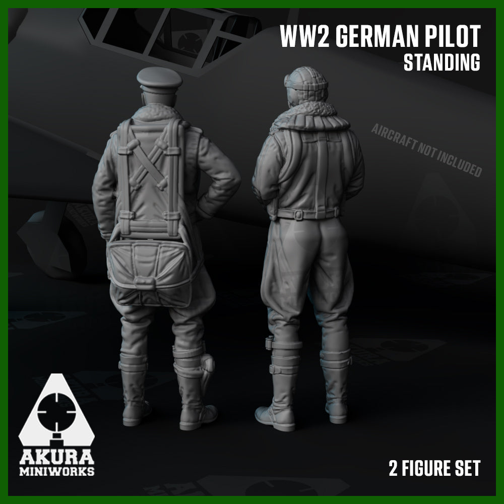 WW2 German Fighter Pilot Standing