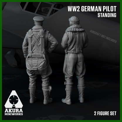 WW2 German Fighter Pilot Standing