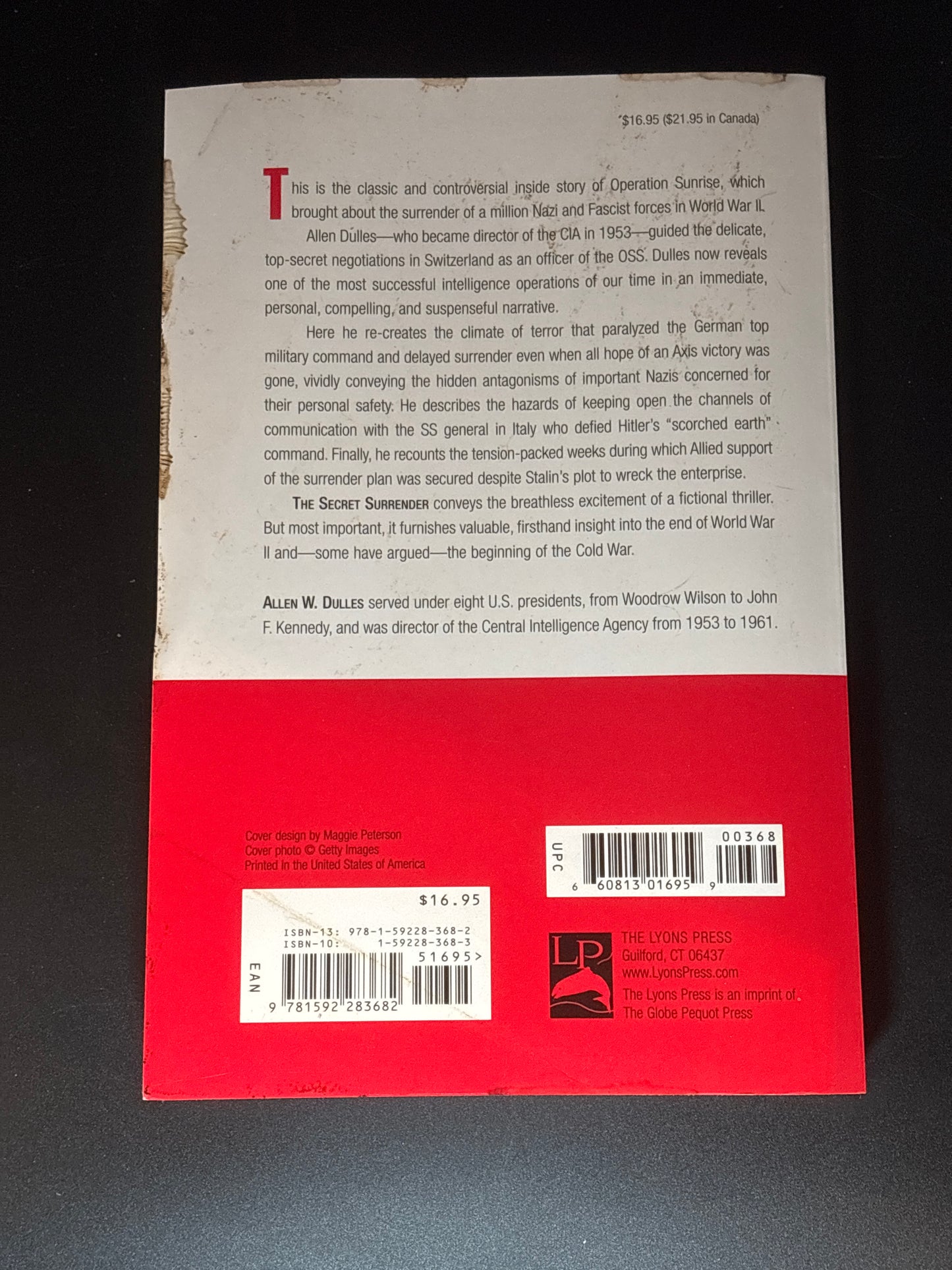 The Secret Surrender The Classic Insider's Account of the Secret Plot to Surrender Northern Italy During WWII