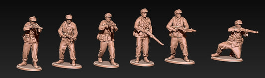German DAK Afrika in Field Caps