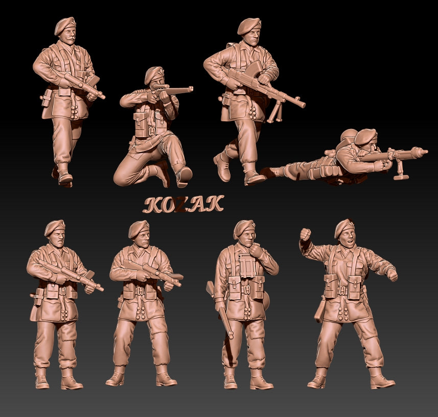 British Paratroopers in Berets Set 2
