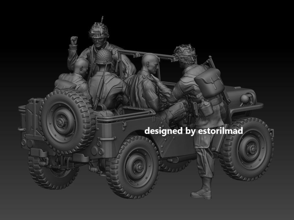 Screaming Eagles on the Move: 101st Airborne Jeep