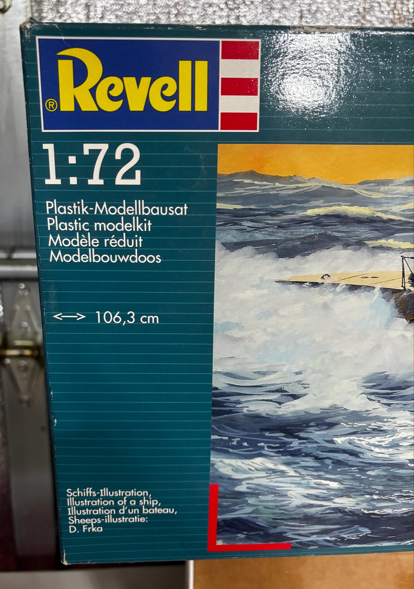 German Submarine TYPE IX C (U 505 late) ;  2nd U-boat Flotilla, Kriegsmarine  (Revell, 1/72)