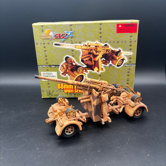 88mm Flak 36 ;  Deutsches Afrikakorps (DAK)  (21st Century Toys, 1/32)