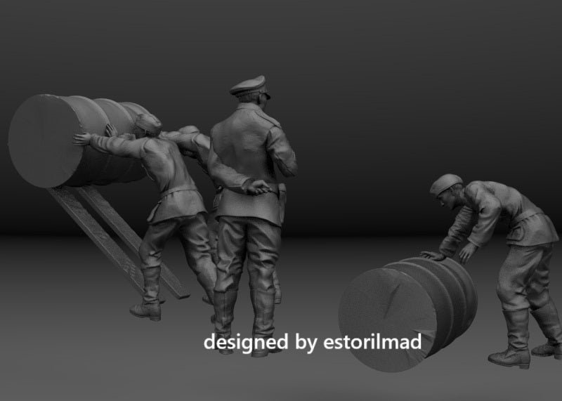 Fuel for the Front: Wehrmacht Logistics Loading Drums
