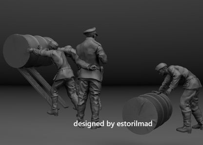 Fuel for the Front: Wehrmacht Logistics Loading Drums