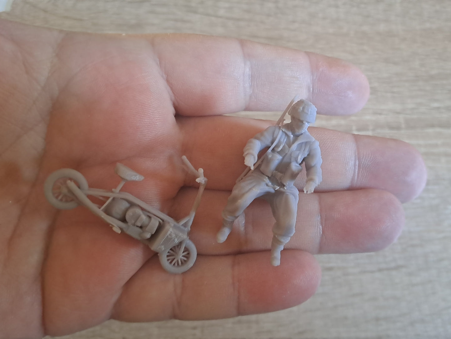Drop Zone Mobility: British Paratrooper with Welbike
