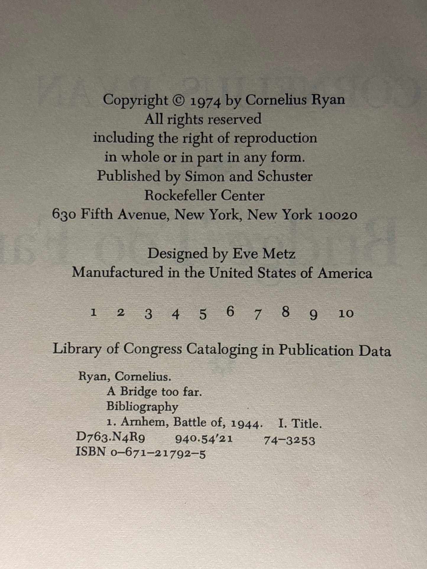 A Bridge Too Far
