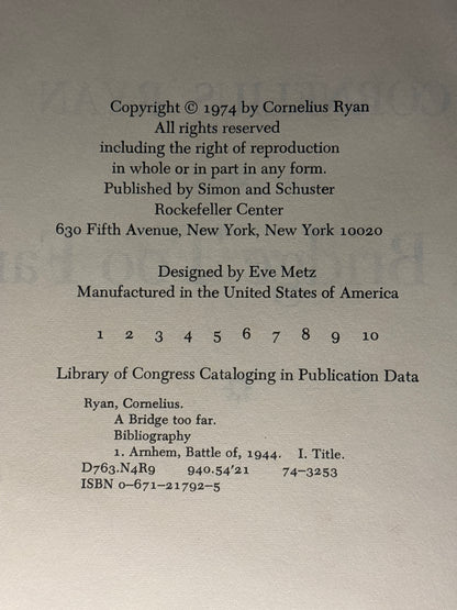 A Bridge Too Far