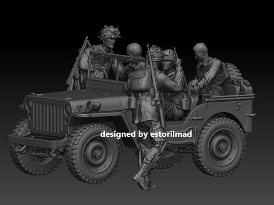 Screaming Eagles on the Move: 101st Airborne Jeep